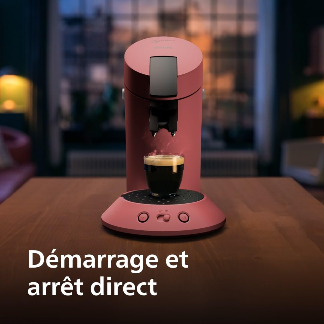 Machine à Café Dosettes SENSEO Original Plus Rouge Tendre CSA210/35