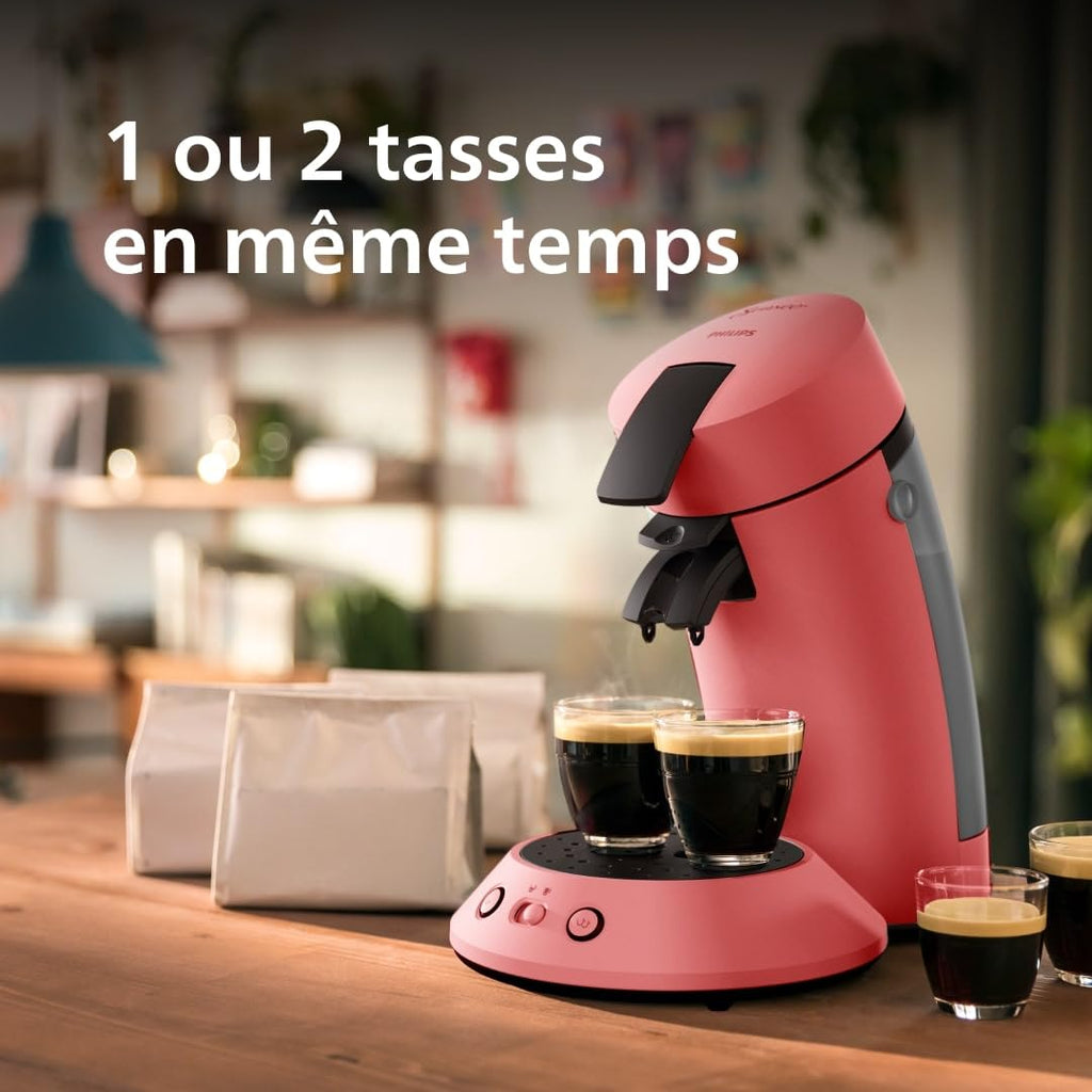 Machine à Café Dosettes SENSEO Original Plus Rouge Tendre CSA210/35