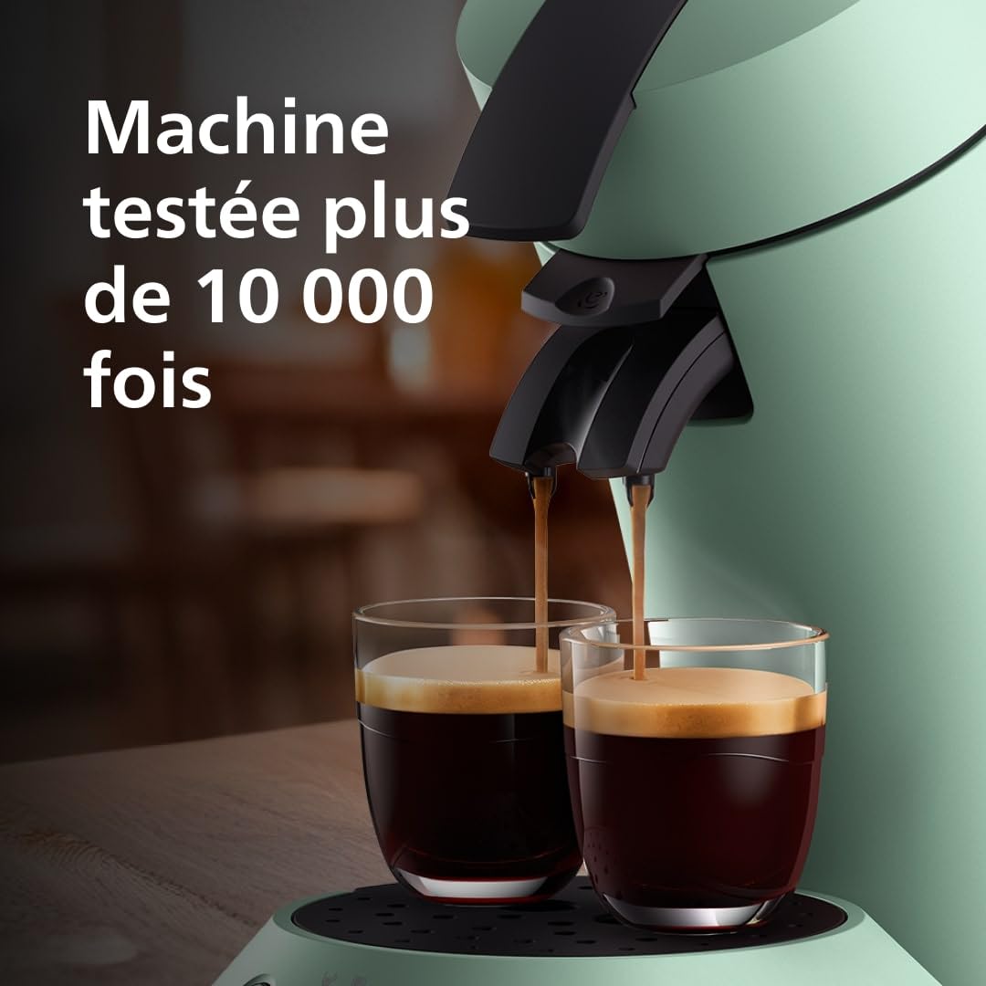 Machine à Café Dosettes SENSEO Original Plus Vert Désert CSA210/80