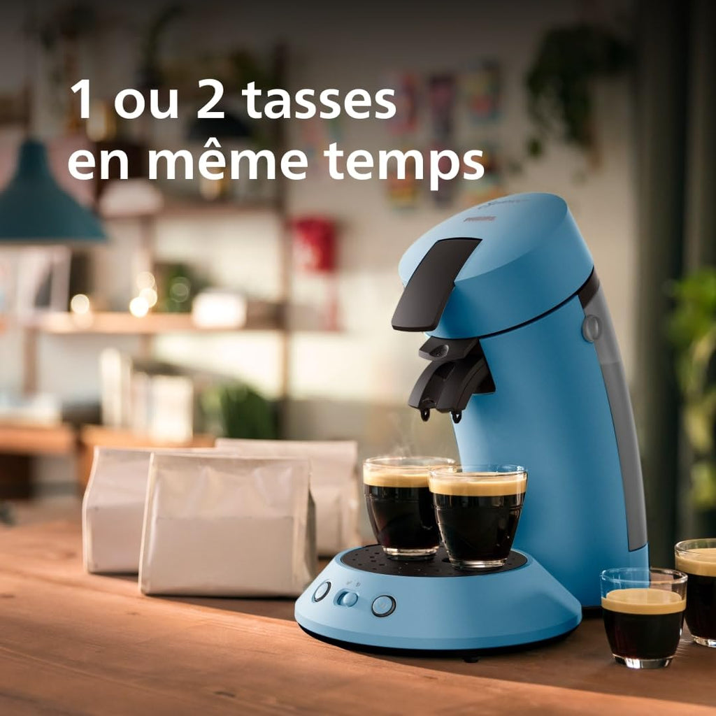 Machine à Café Dosettes SENSEO Original Plus Bleu Paon CSA210/00