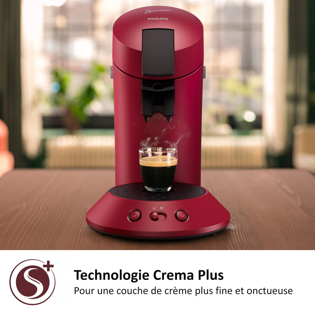 Machine à Café Dosettes SENSEO Original Plus Rouge CSA210/91
