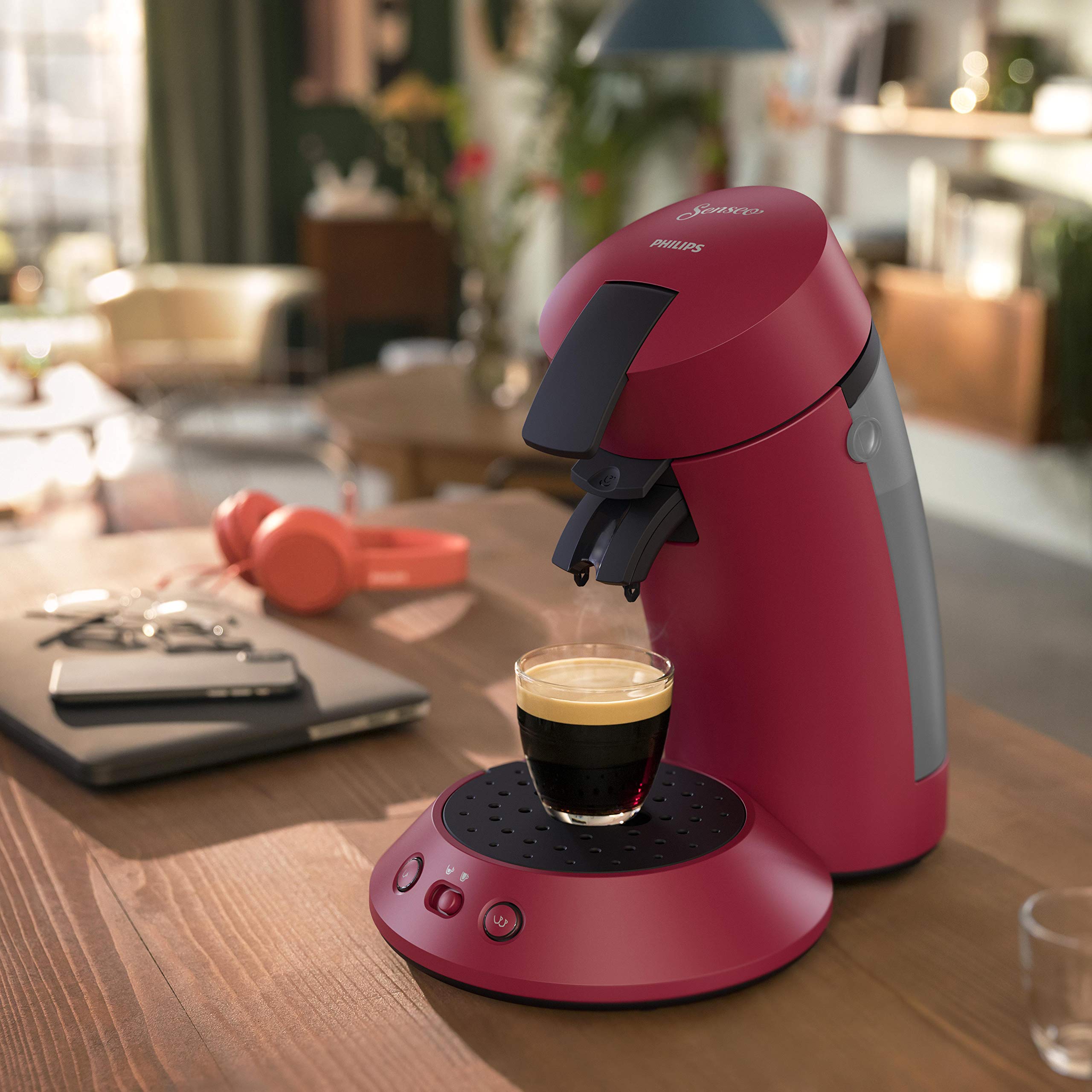 Machine à Café Dosettes SENSEO Original Plus Rouge CSA210/91